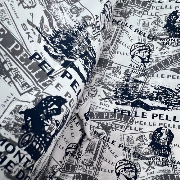 Pelle Pelle Marc Buchanan Shirt XXL AOP Mountain Ski Theme Long Sleeve Blue - Picture 6 of 13